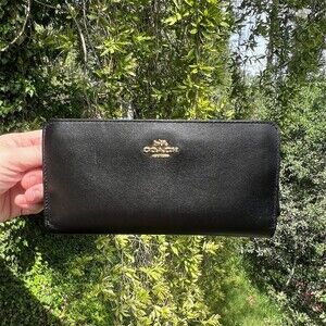 COACH Bifold Wallet Smooth Calf Leather AUTHENTIC